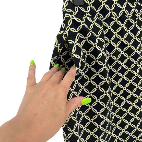 EP Pro Golf Performance Skort Built In Shorts Pockets Women 4 Black Yellow White - Picture 2 of 8